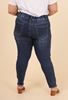 Picture of PLUS SIZE RIPPED PULL UP STRETCH  JEANS ULTRA COMFORT